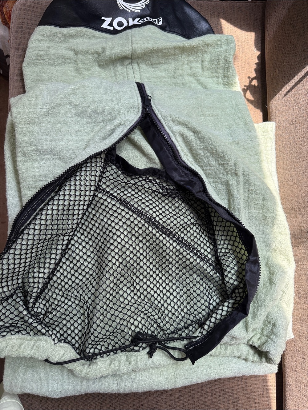 ZOKU 9 1/2  Surf Board Sock/Bag (used once) - Light Sage Green